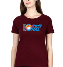 Load image into Gallery viewer, Hindustan Aeronautics Limited (HAL) T-Shirt for Women-Maroon-Ektarfa.online
