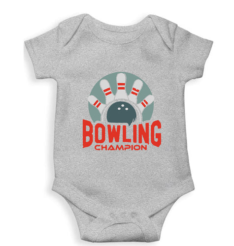 Bowling Champion Kids Romper For Baby Boy/Girl-Grey-Ektarfa.online