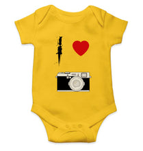 Load image into Gallery viewer, I love camera Kids Romper For Baby Boy/Girl-Yellow-Ektarfa.online
