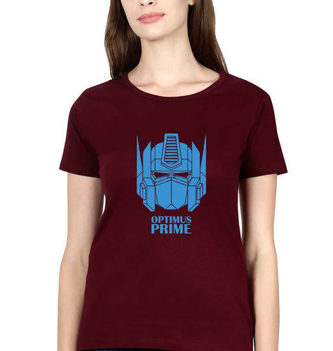 Optimus Prime T-Shirt for Women-Maroon-Ektarfa.online