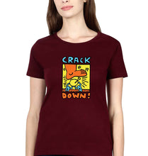 Load image into Gallery viewer, Keith Haring T-Shirt for Women-Maroon-Ektarfa.online

