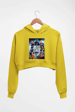 Load image into Gallery viewer, Justice League Crop HOODIE FOR WOMEN-Mustard Yellow-Ektarfa.online
