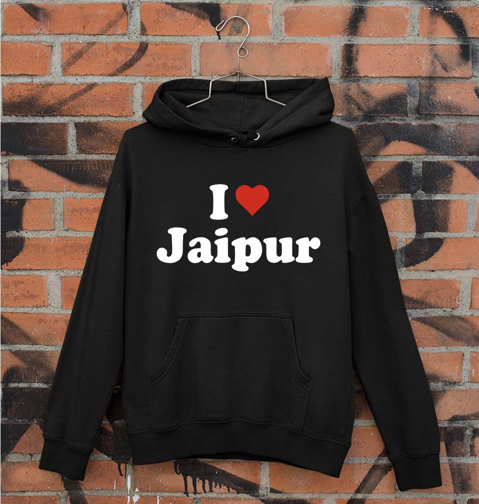 I Love Jaipur Unisex Hoodie for Men/Women-Black-Ektarfa.online