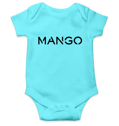 Mango Kids Romper For Baby Boy/Girl-0-5 Months(18 Inches)-Sky Blue-Ektarfa.online