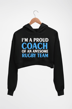 Load image into Gallery viewer, Rugby Crop HOODIE FOR WOMEN-Black-Ektarfa.online
