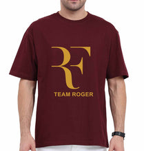 Load image into Gallery viewer, Roger Federer Oversized T-Shirt for Men-Maroon-Ektarfa.online

