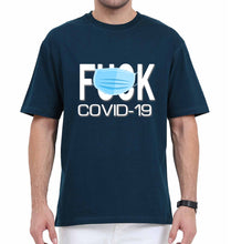 Load image into Gallery viewer, Covid 19 Oversized T-Shirt for Men-Petrol Blue-Ektarfa.online
