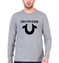 Load image into Gallery viewer, True Religion Full Sleeves T-Shirt for Men-Grey Melange-Ektarfa.online
