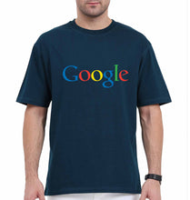 Load image into Gallery viewer, Google Oversized T-Shirt for Men-Petrol Blue-Ektarfa.online
