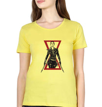 Load image into Gallery viewer, Black Widow T-Shirt for Womena-Yellow-Ektarfa.online
