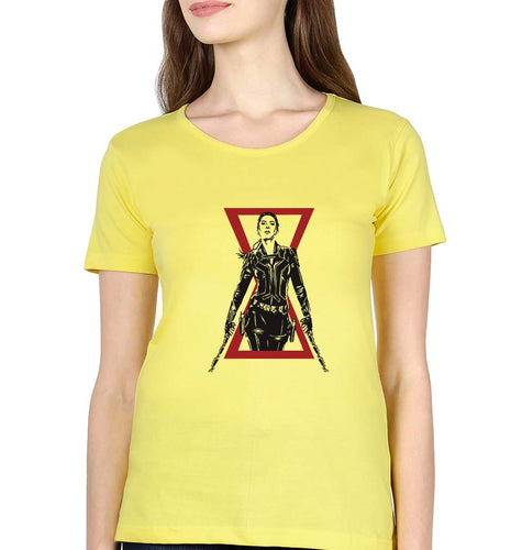Black Widow T-Shirt for Womena-Yellow-Ektarfa.online