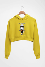 Load image into Gallery viewer, Royal Enfield - Bullet With Number Crop HOODIE FOR WOMEN-Mustard Yellow-Ektarfa.online
