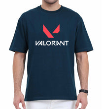 Load image into Gallery viewer, Valorant Oversized T-Shirt for Men-Petrol Blue-Ektarfa.online
