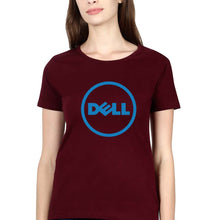 Load image into Gallery viewer, Dell T-Shirt for Women-Maroon-Ektarfa.online
