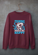 Load image into Gallery viewer, Fishing Unisex Sweatshirt for Men/Women-Maroon-Ektarfa.online
