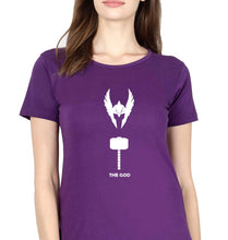 Load image into Gallery viewer, Thor Superhero T-Shirt for Women-Purple-Ektarfa.online

