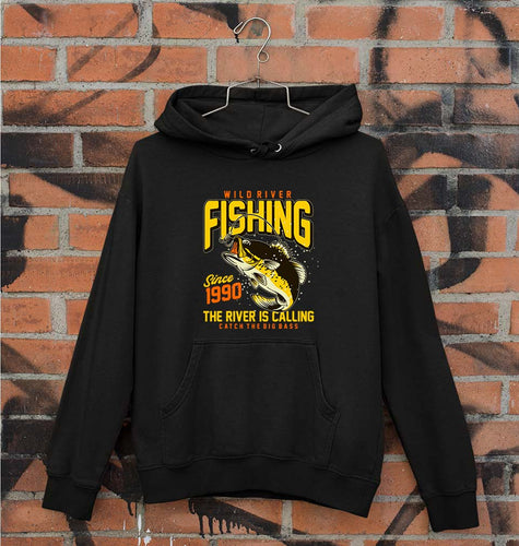 Fishing Unisex Hoodie for Men/Women-Black-Ektarfa.online