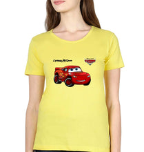 Load image into Gallery viewer, Lightning McQueen T-Shirt for Women-Yellow-Ektarfa.online
