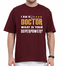 Load image into Gallery viewer, Doctor Oversized T-Shirt for Men-Maroon-Ektarfa.online
