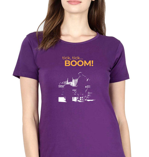 Tick Tick Boom T-Shirt for Women-Purple-Ektarfa.online