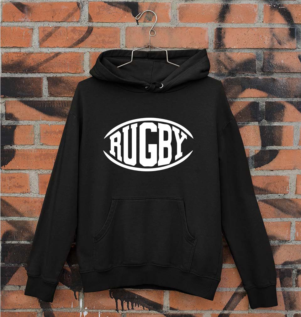 Rugby Unisex Hoodie for Men/Women-Black-Ektarfa.online