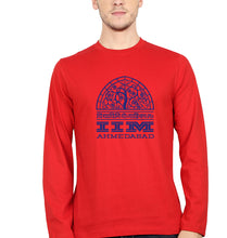 Load image into Gallery viewer, IIM Ahmedabad Full Sleeves T-Shirt for Men-Red-Ektarfa.online
