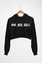 Load image into Gallery viewer, Nine Inch Nails Crop HOODIE FOR WOMEN-Black-Ektarfa.online
