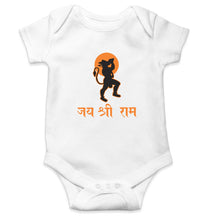 Load image into Gallery viewer, RAMJI Jai Shree Ram Kids Romper Kids Romper For Baby Boy/Girl-0-5 Months(18 Inches)-White-Ektarfa.online
