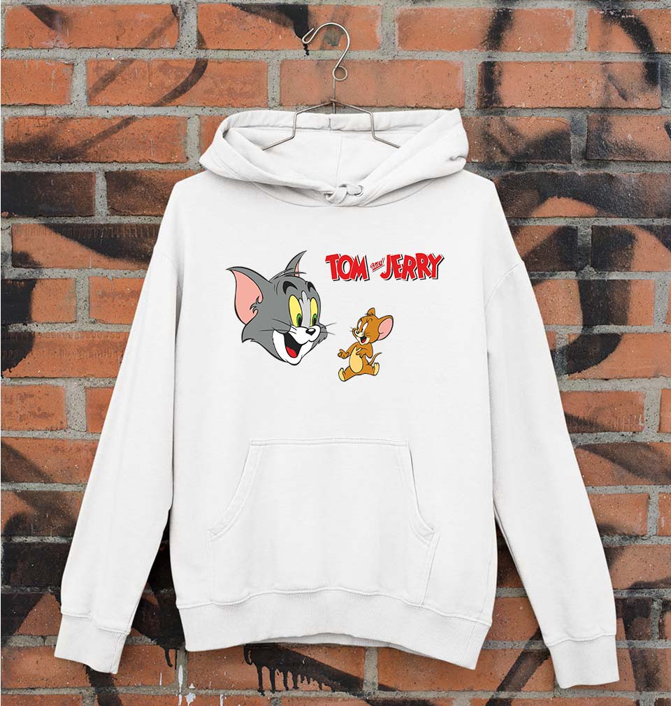 Tom and Jerry Unisex Hoodie for Men/Women-White-Ektarfa.online