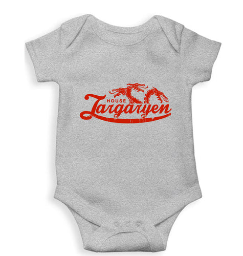 House Targaryen (GOT) Kids Romper For Baby Boy/Girl-0-5 Months(18 Inches)-Grey-Ektarfa.online