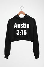 Load image into Gallery viewer, Stone Cold Steve Austin (WWE) Crop HOODIE FOR WOMEN-Black-Ektarfa.online
