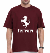 Load image into Gallery viewer, Ferrari F1 Oversized T-Shirt for Men-Maroon-Ektarfa.online
