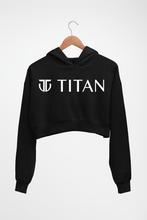 Load image into Gallery viewer, Titan Crop HOODIE FOR WOMEN-Black-Ektarfa.online
