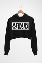 Load image into Gallery viewer, Armin Van Buuren Crop HOODIE FOR WOMEN-Black-Ektarfa.online
