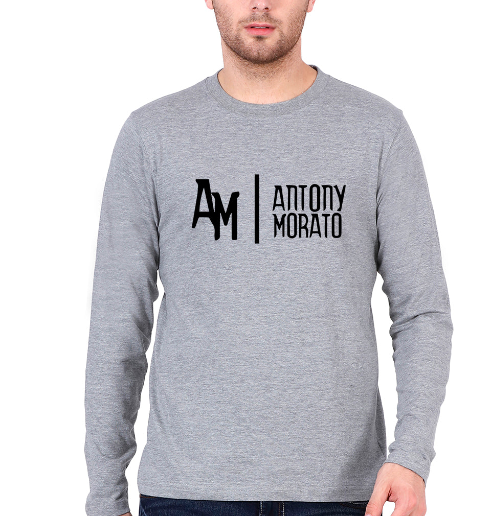 Antony Morato Full Sleeves T-Shirt for Men-Grey Melange-Ektarfa.online