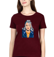 Load image into Gallery viewer, Billie Eilish T-Shirt for Women-Maroon-Ektarfa.online

