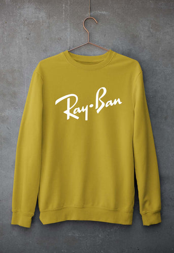 Ray-Ban Unisex Sweatshirt for Men/Women-Mustard Yellow-Ektarfa.online