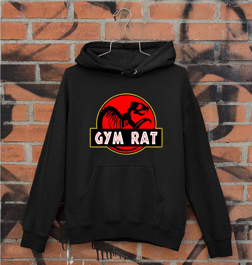 Gym Rat Unisex Hoodie for Men/Women-Black-Ektarfa.online