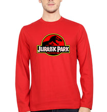 Load image into Gallery viewer, Jurassic Park Full Sleeves T-Shirt for Men-Red-Ektarfa.online
