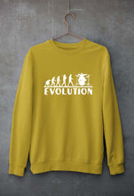 Load image into Gallery viewer, Drummer Evolution Unisex Sweatshirt for Men/Women-Mustard yellow-Ektarfa.online
