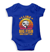 Load image into Gallery viewer, Fishing Kids Romper For Baby Boy/Girl-0-5 Months(18 Inches)-Royal blue-Ektarfa.online
