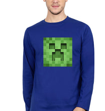 Load image into Gallery viewer, Minecraft Full Sleeves T-Shirt for Men-Royal blue-Ektarfa.online
