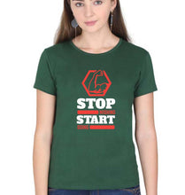 Load image into Gallery viewer, Gym T-Shirt for Women-Dark Green-Ektarfa.online
