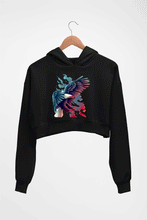Load image into Gallery viewer, Eagle Crop HOODIE FOR WOMEN-Black-Ektarfa.online
