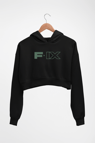 FORCE IX Akshay Kumar Crop HOODIE FOR WOMEN-Black-Ektarfa.online