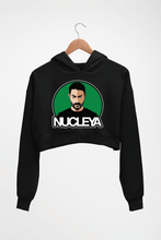 Load image into Gallery viewer, Nucleya Crop HOODIE FOR WOMEN-Black-Ektarfa.online
