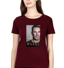 Load image into Gallery viewer, Shane Warne T-Shirt for Women-Maroon-Ektarfa.online
