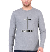 Load image into Gallery viewer, The Weeknd Full Sleeves T-Shirt for Men-Grey Melange-Ektarfa.online
