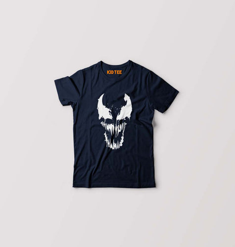 Venom T-Shirt for Boy/Girl-0-1 Year(20 Inches)-Navy Blue-Ektarfa.online