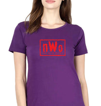 Load image into Gallery viewer, New World Order (NWO) WWE T-Shirt for Women-Purple-Ektarfa.online
